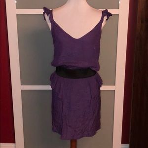 NWT Purple dress with elastic black waist